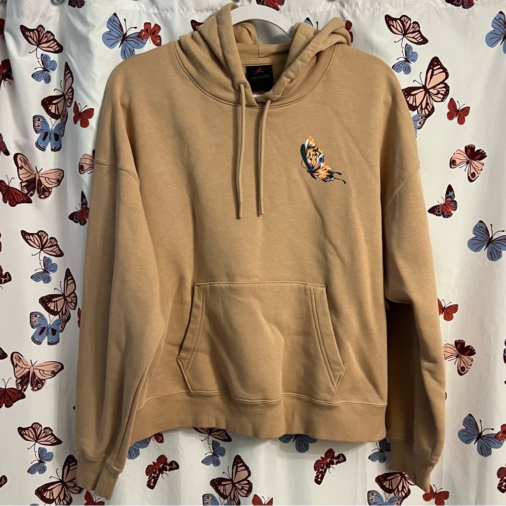 Jordan loose fit Tan hoodie